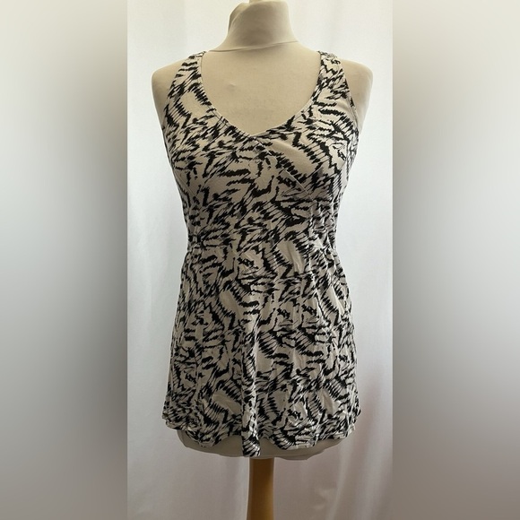Silence + Noise Black and White Patterned Top Size XS - Picture 1 of 7